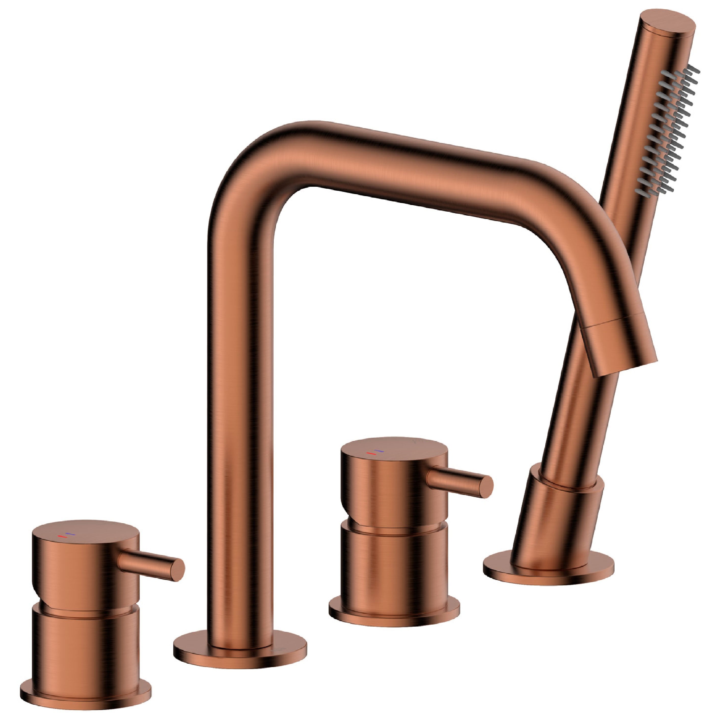 KFA Armatura Moza Rose Gold kád és zuhany csaptelep fürdőkád fölé arany 5035-210-34