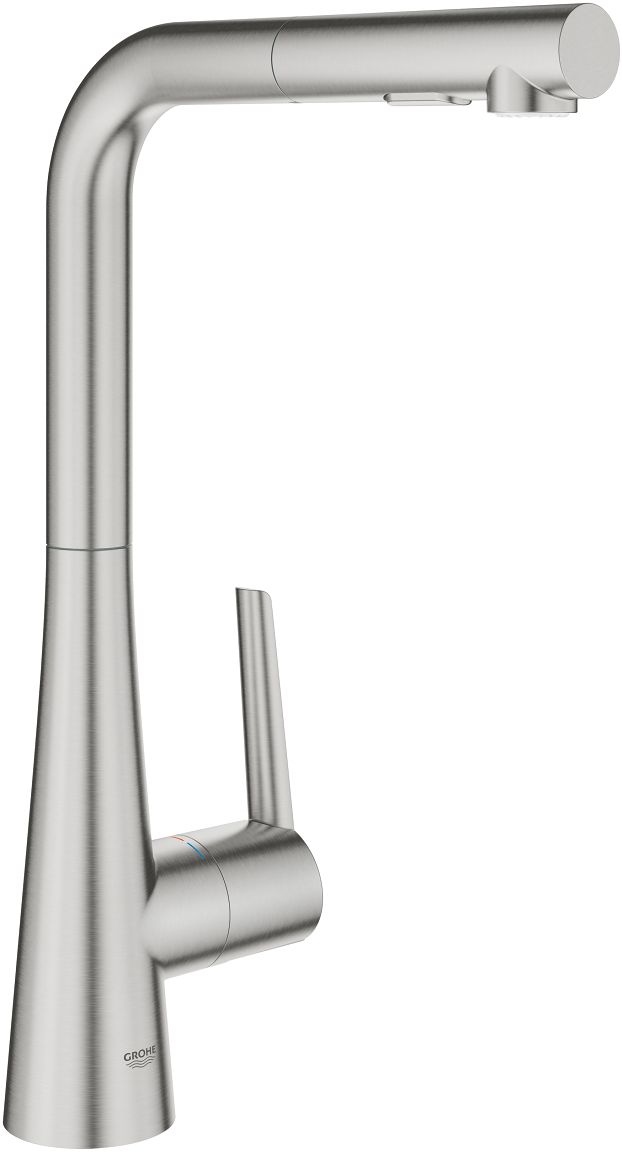 Grohe Zedra konyhai csaptelep álló SuperSteel 32553DC2