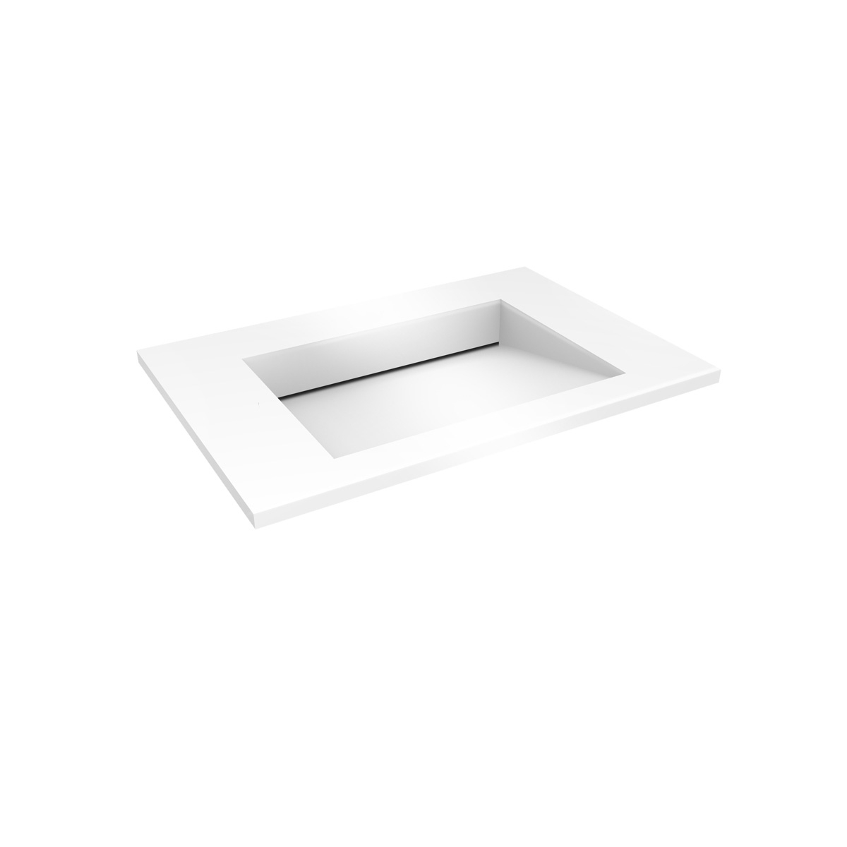 Oltens Stila mosdótál 80x45 cm négyszögletes beépíthető fehér 40201900