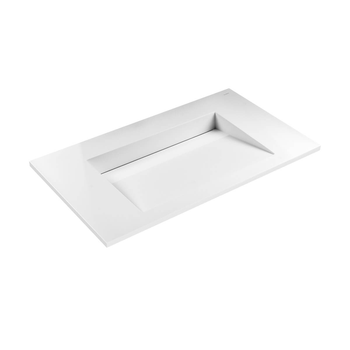 Oltens Stila mosdótál 90x45 cm négyszögletes beépíthető fehér matt 40202900