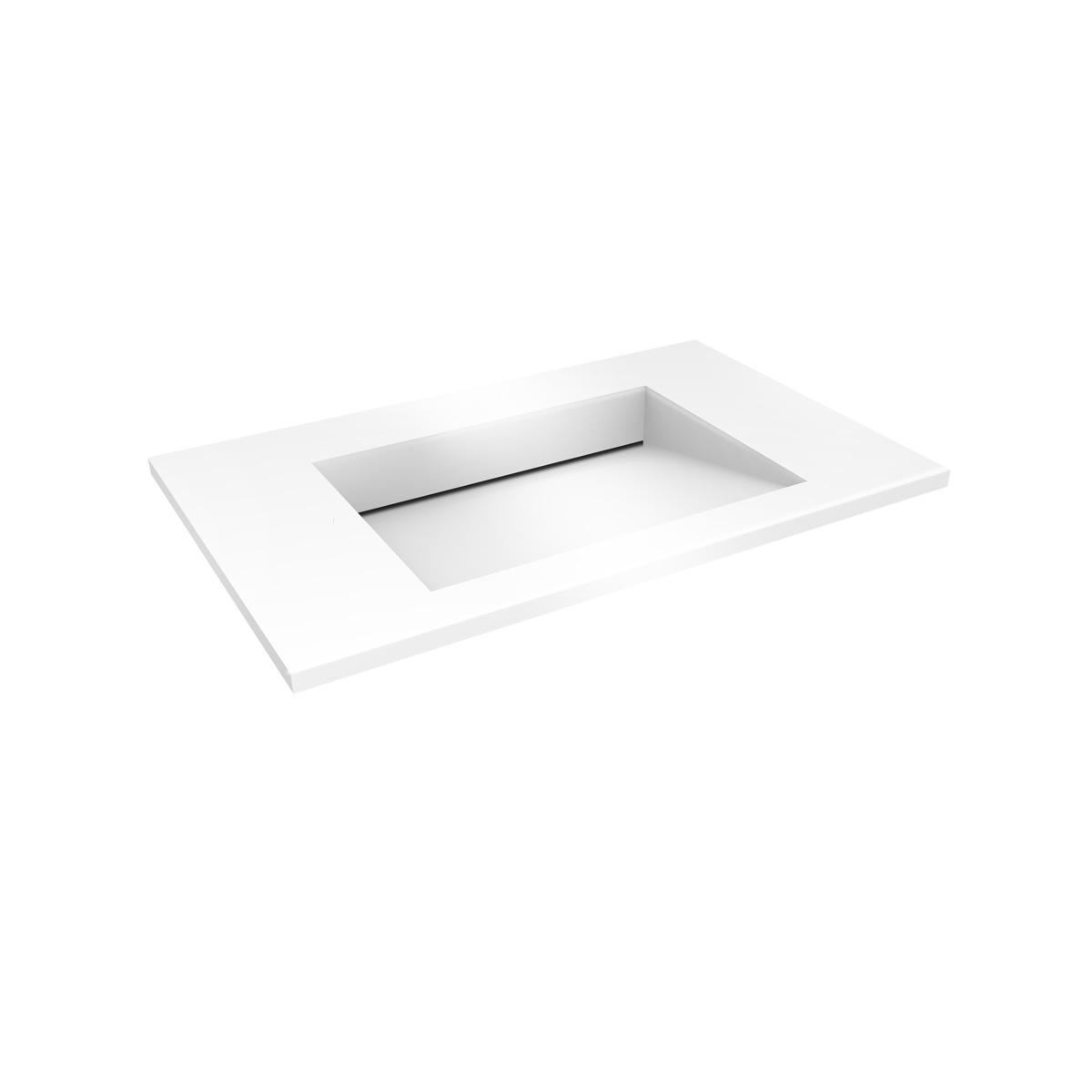 Oltens Stila mosdótál 100x45 cm négyszögletes beépíthető fehér 40203900