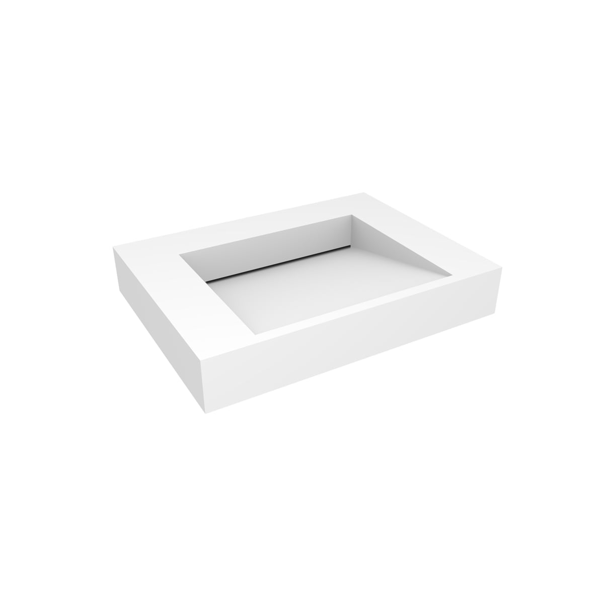 Oltens Stila mosdótál 60x45 cm négyszögletes klasszikus fehér 40000900
