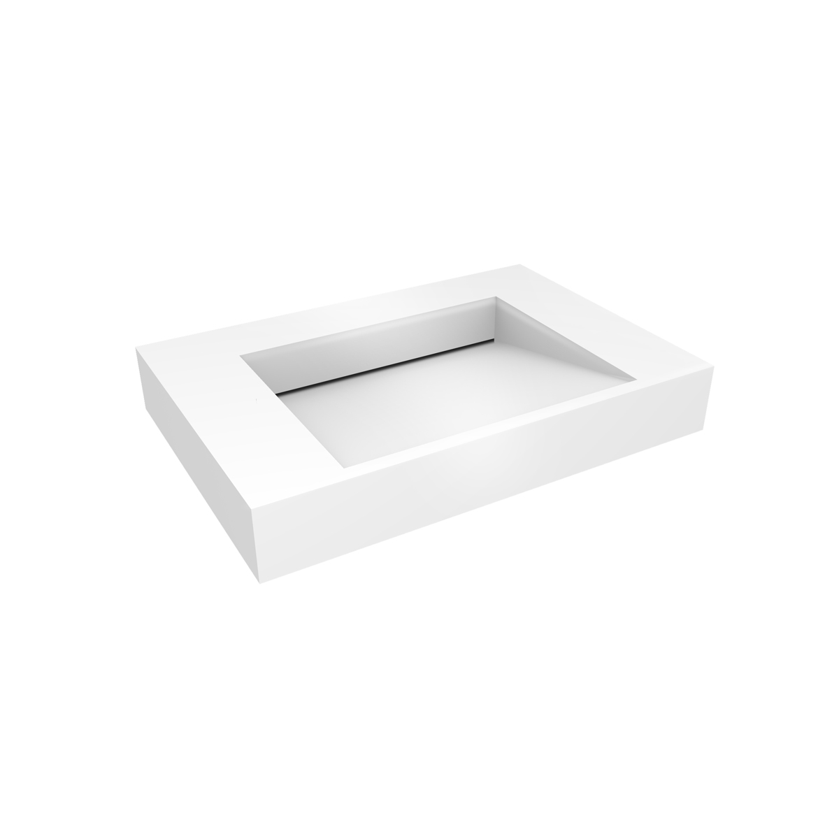 Oltens Stila mosdótál 80x45 cm négyszögletes klasszikus fehér 40001000