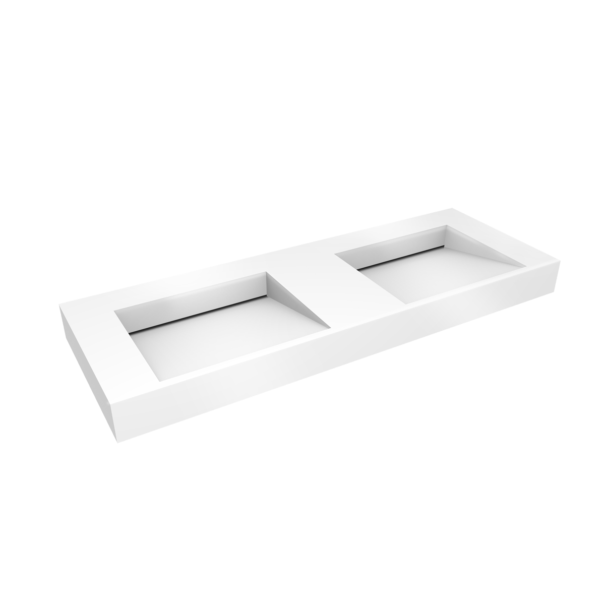 Oltens Stila mosdótál 140x45 cm négyszögletes klasszikus-dupla fehér 40005000