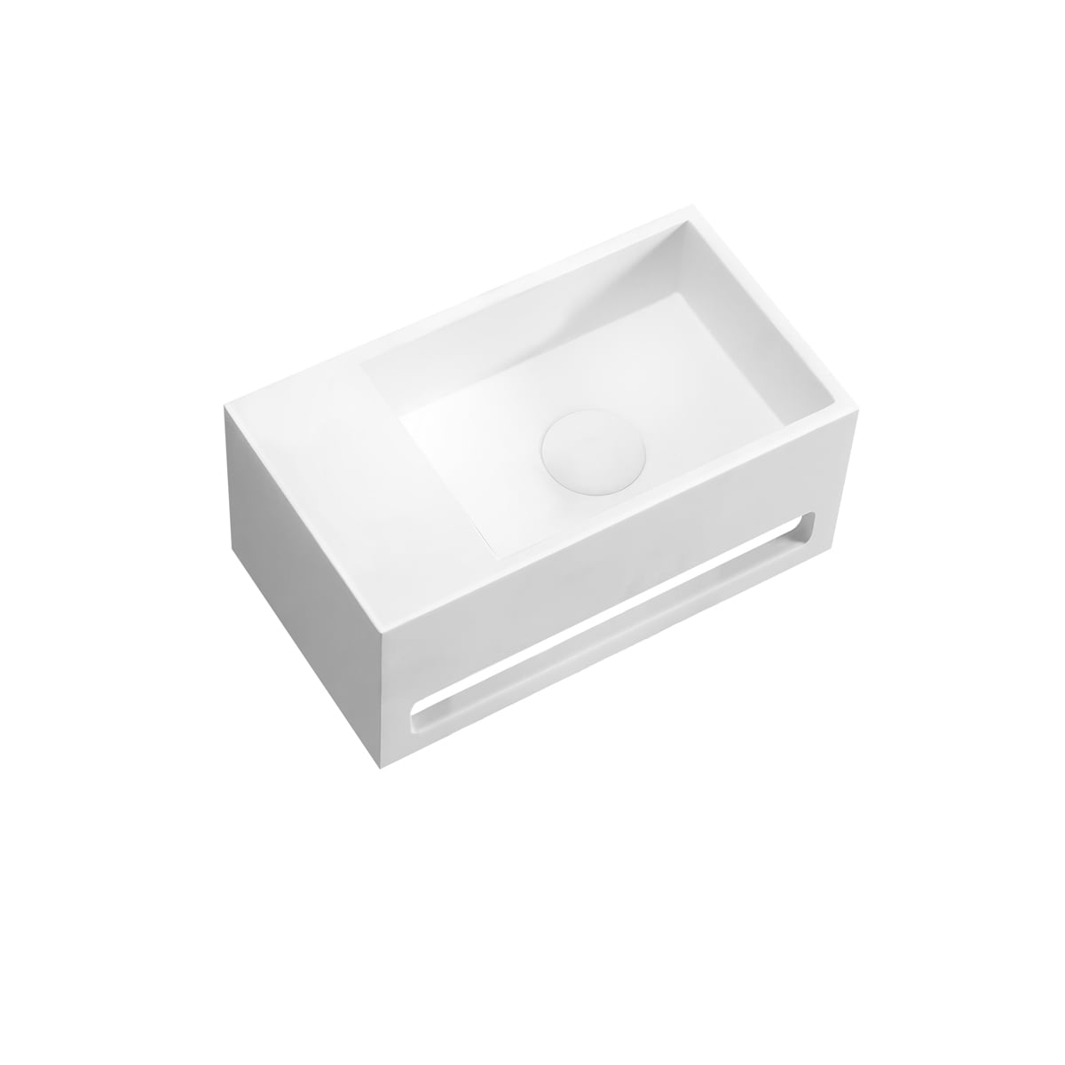 Oltens Fri mosdótál 35.5x20 cm négyszögletes klasszikus fehér 40006900