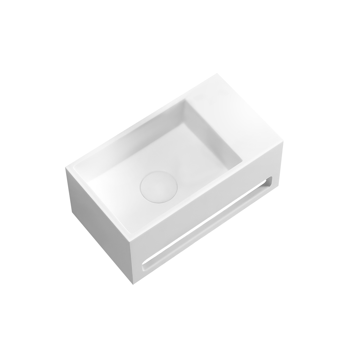 Oltens Fri mosdótál 35.5x20 cm négyszögletes klasszikus fehér 40007000