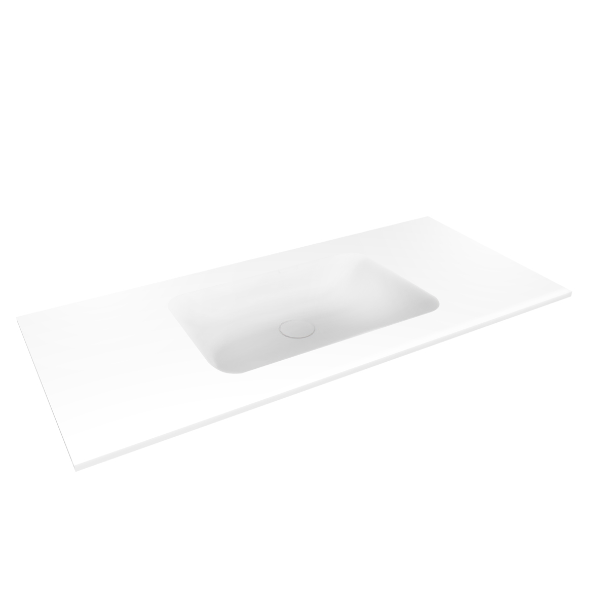 Oltens Kalla mosdótál 100.2x46 cm négyszögletes beépíthető fehér 40211000