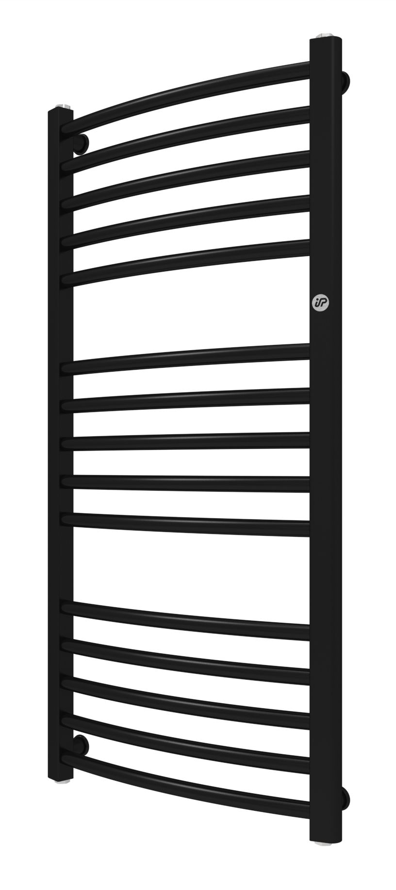 Instal Projekt Ambra R fürdőszoba radiátor íves 139x50 cm fekete AMBR-50/140C31