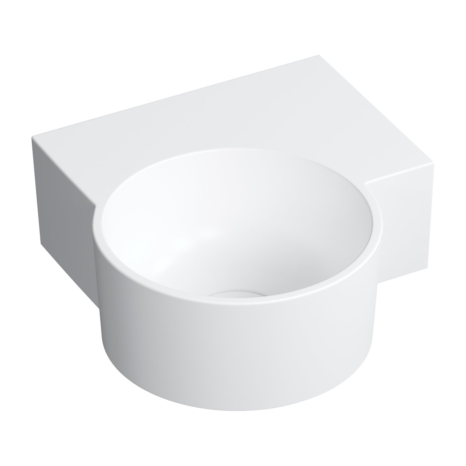 Omnires Ovo M+ mosdótál 33x34 cm sarok klasszikus-mosdótálak fehér OVO335UWPBM