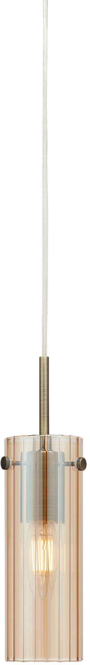 Markslöjd Tibia függőlámpa 1x40 W sárgaréz-borostyán 109015