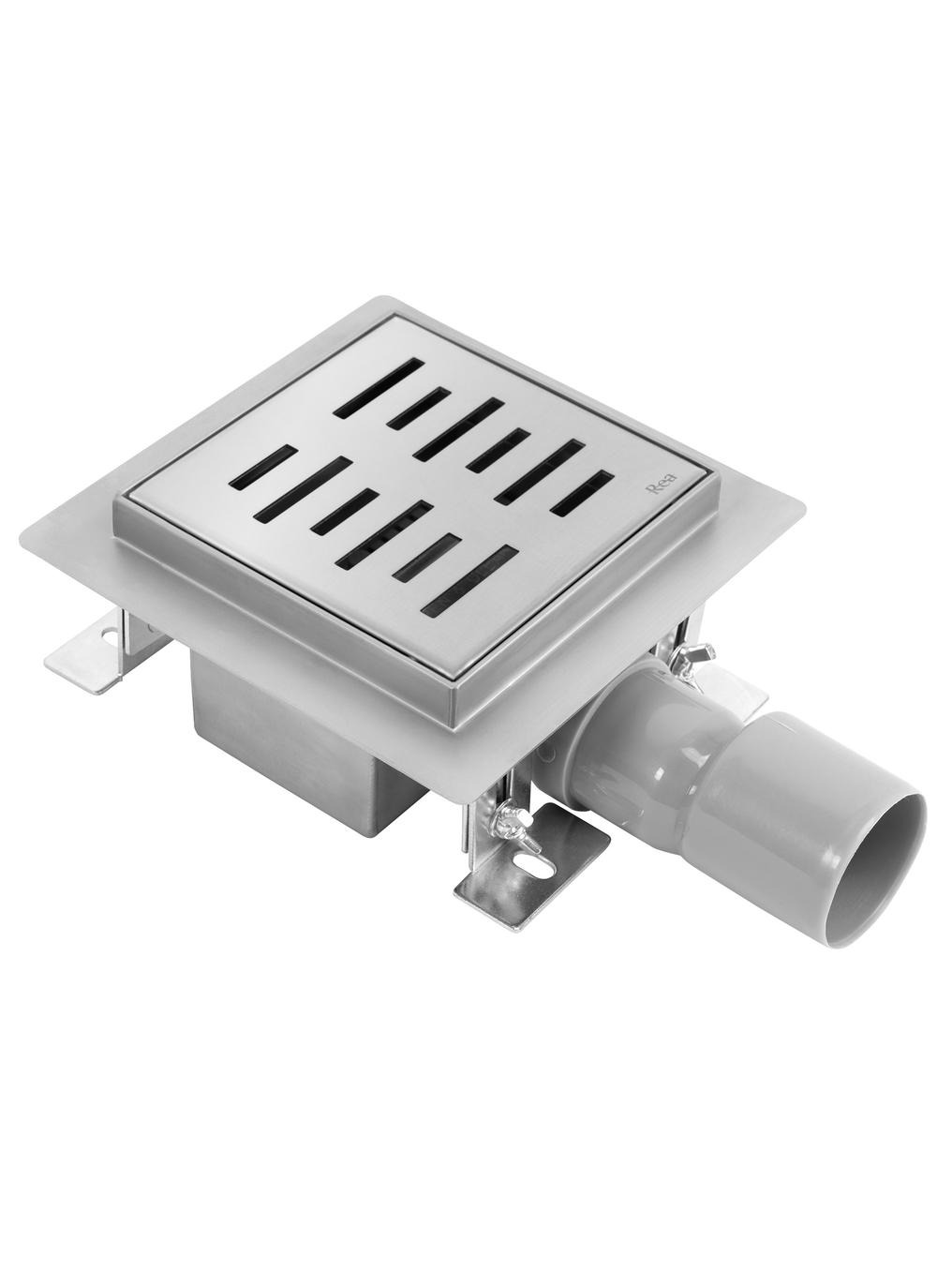 Rea Line padlóösszefolyó 15 cm acél REA-G6205