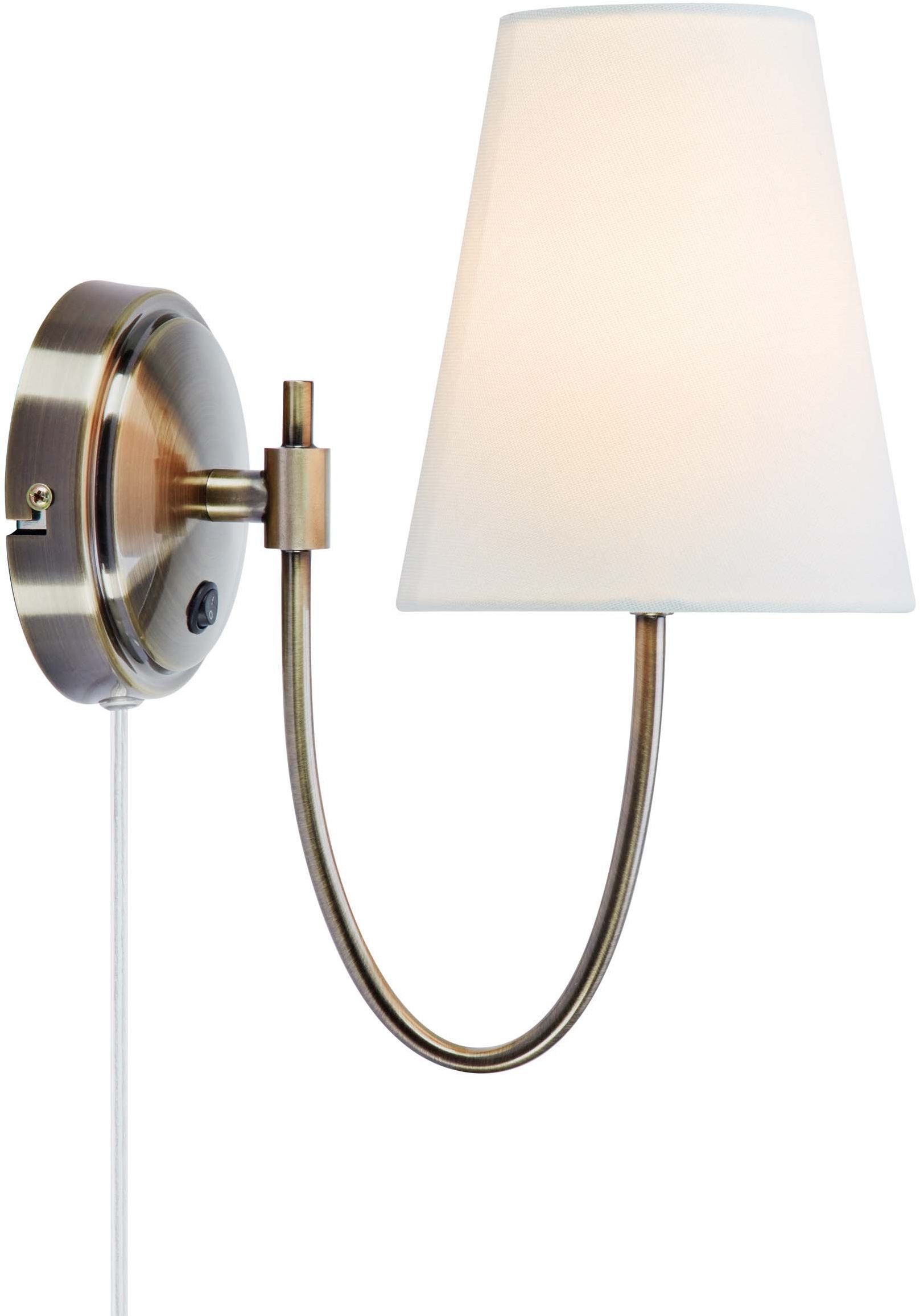Markslöjd Amar oldalfali lámpa 1x40 W fehér-sárgaréz 108908