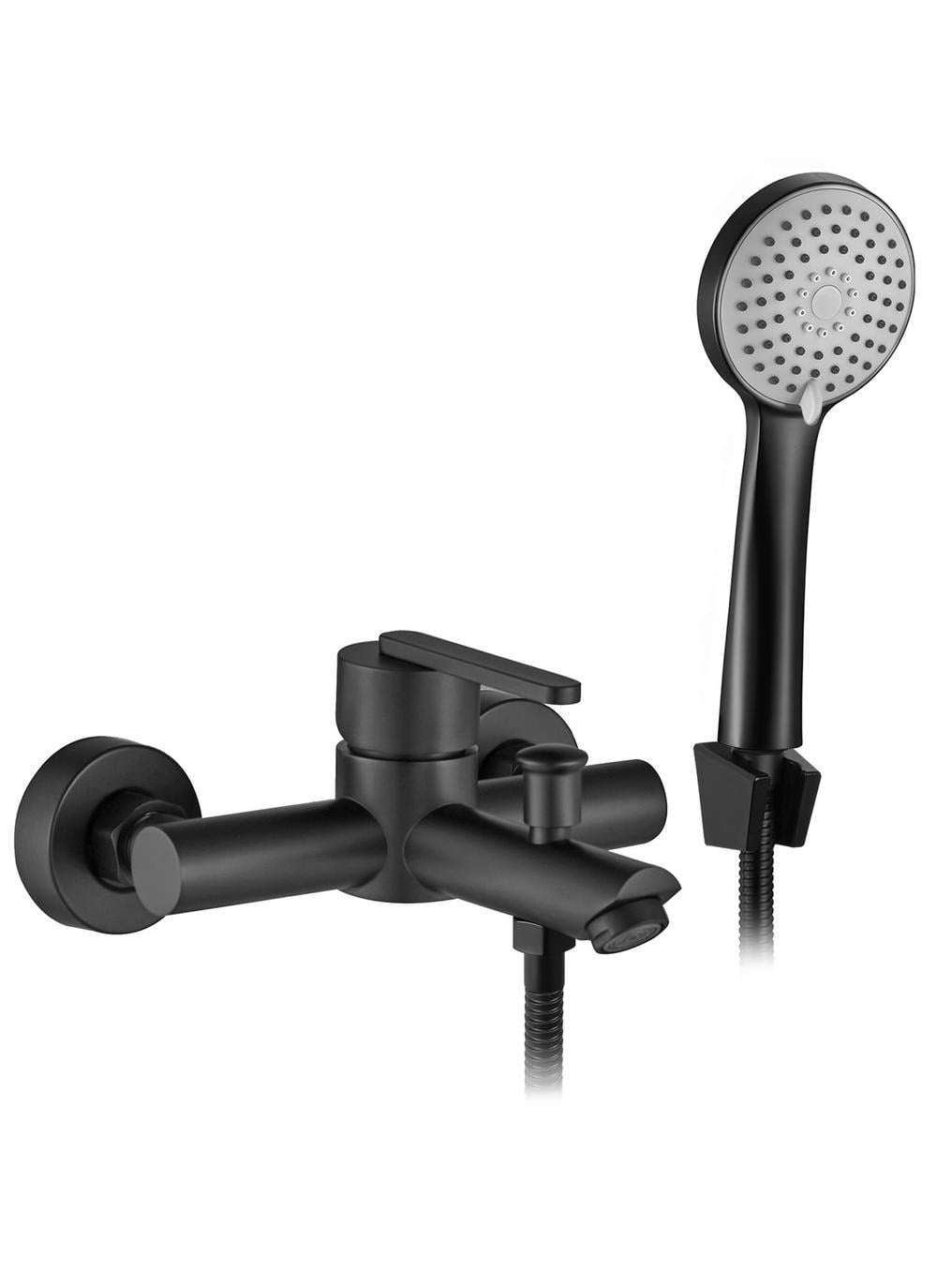 Rea Ontario kád és zuhany csaptelep fali fekete REA-B5512