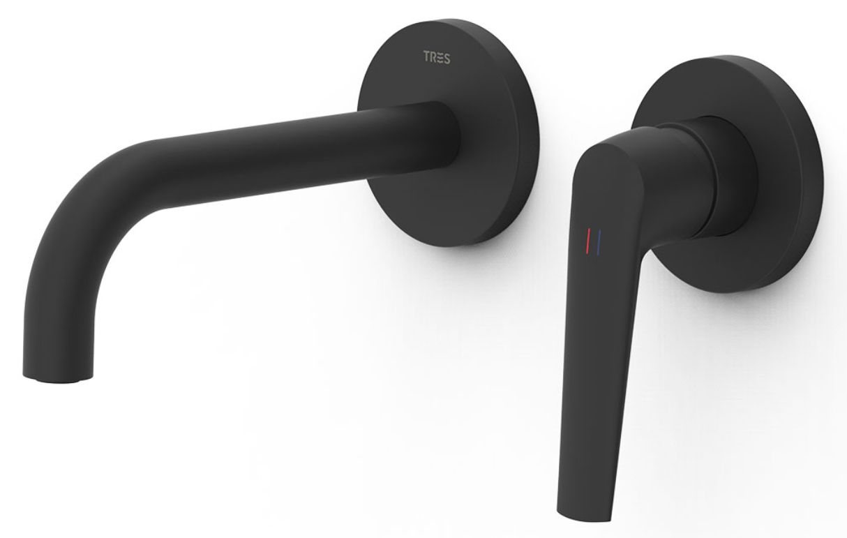 Tres Fuji mosdócsaptelep süllyesztett fekete 28130021NM