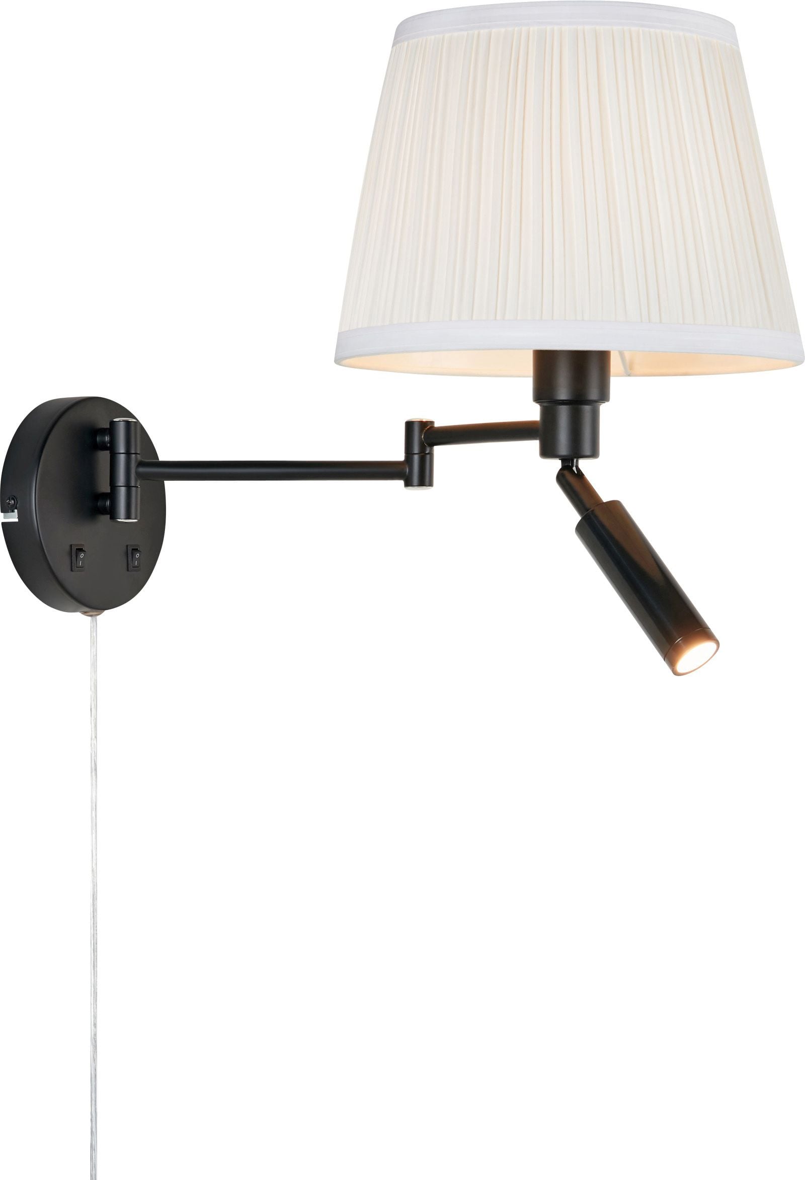 Markslöjd Pivot oldalfali lámpa 1x60 W fekete 109016