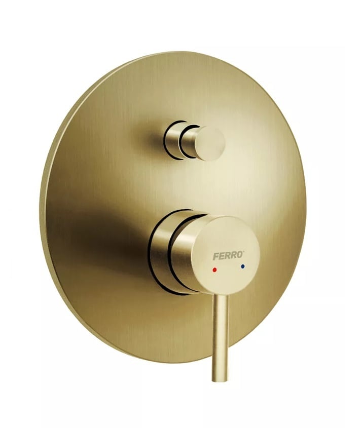 Ferro Ciriculus kád és zuhany csaptelep süllyesztett arany BCK7PBG