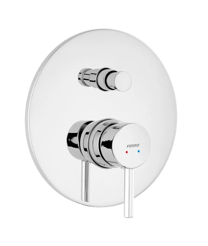 Ferro Ciriculus kád és zuhany csaptelep süllyesztett króm BCK7P