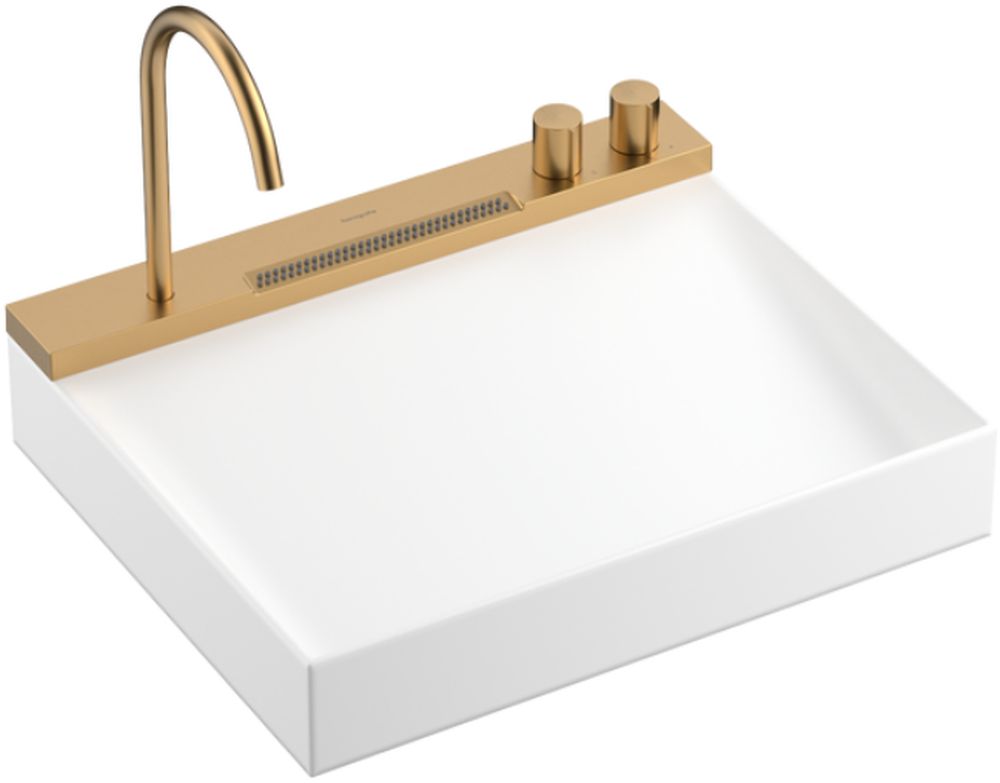 Hansgrohe Avalegra mosdó csappal 58x47.5 cm négyszögletes klasszikus-süllyesztett fehér fényes 22472140