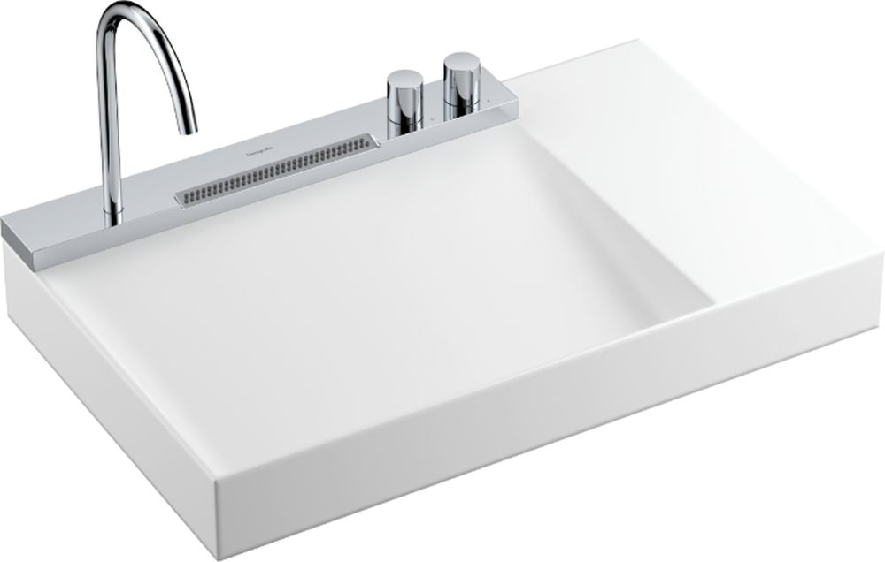 Hansgrohe Avalegra mosdó csappal 78x47.5 cm négyszögletes klasszikus-süllyesztett fehér 22473000