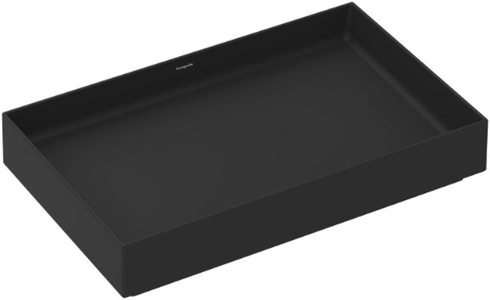 Hansgrohe Xuniva Evo E mosdótál 65x40 cm négyszögletes mosdótálak fekete matt 60326670