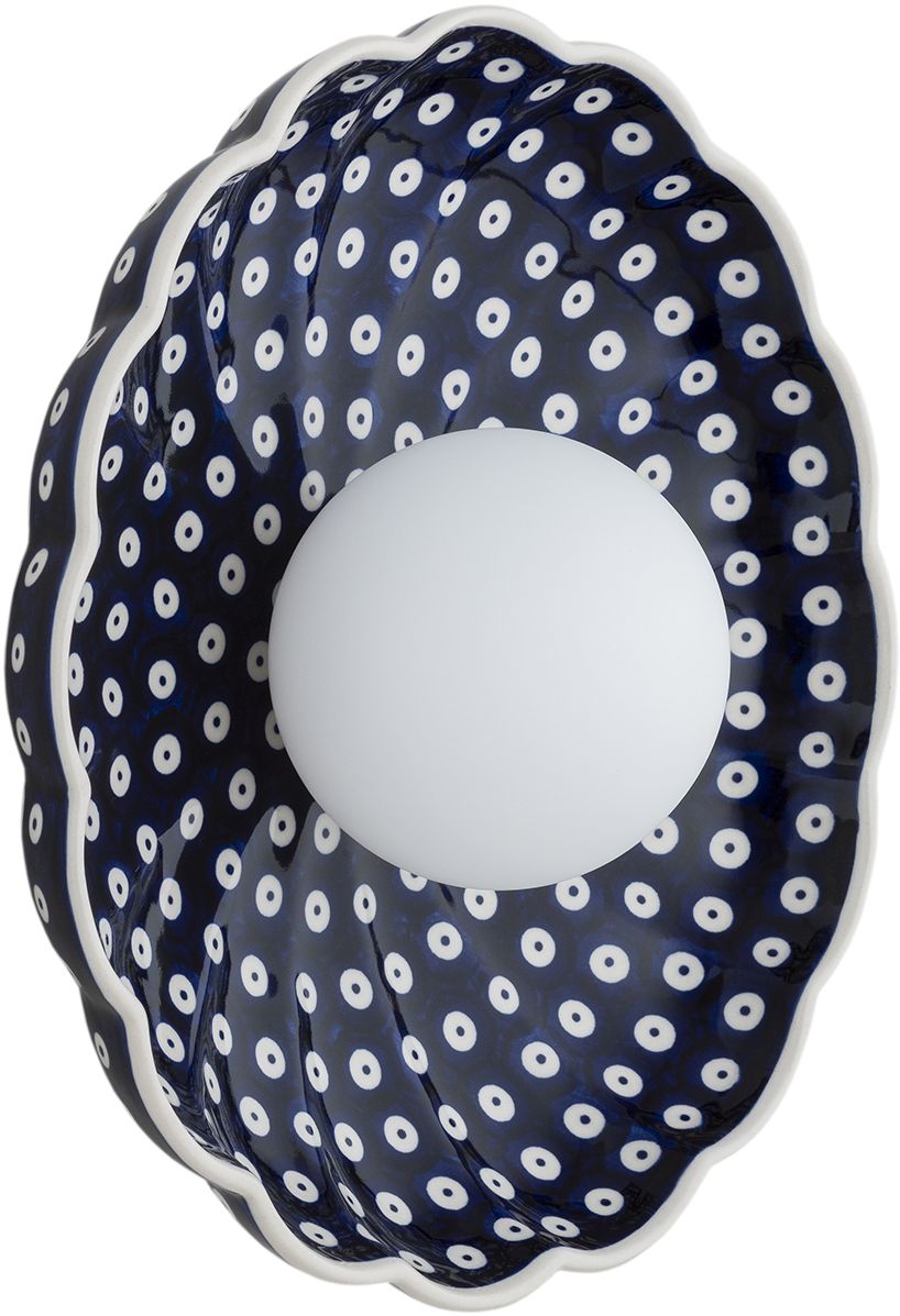 Argon Boll oldalfali lámpa 1x6 W opál-sötétkék 8933