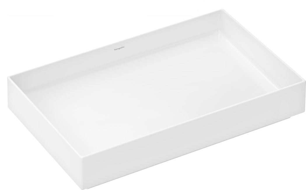 Hansgrohe Xuniva Evo U mosdótál 65x40 cm négyszögletes mosdótálak fehér fényes 63015450