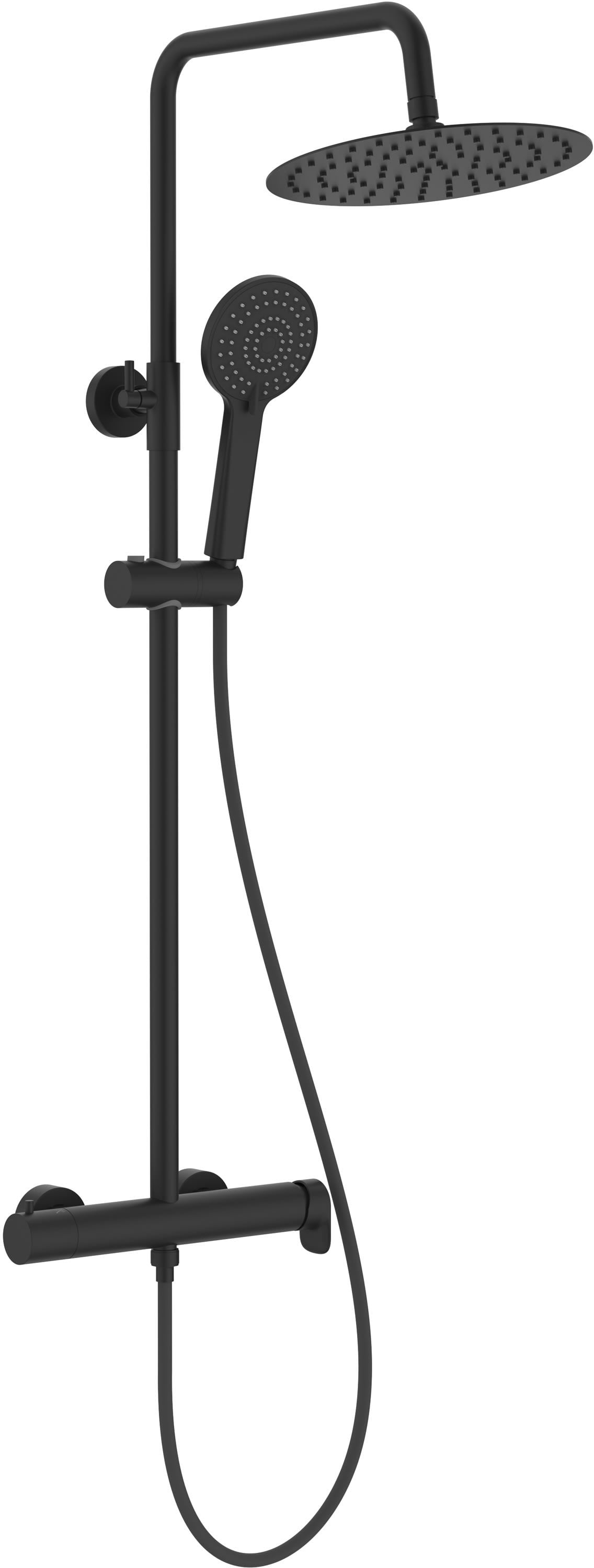 Roca Vega Plus zuhany készlet fal trópusi zuhany opcióval fekete A5A9A6ENB0