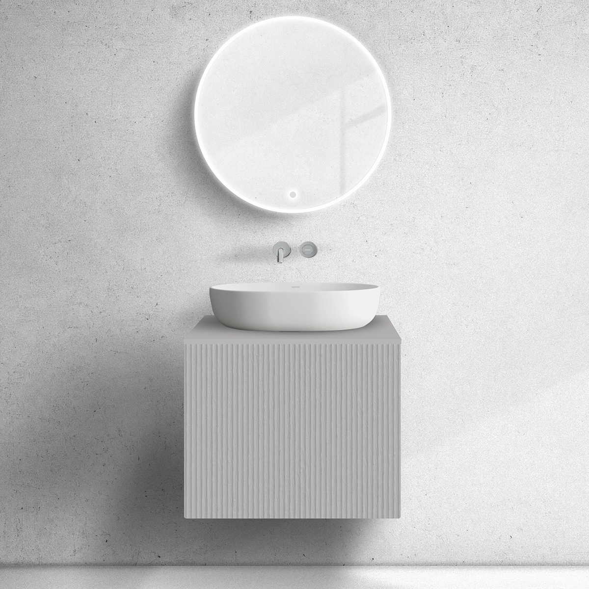 Oltens Lun szekrény 60x44.7x52 cm mosdókagyló alá akasztható 60027900