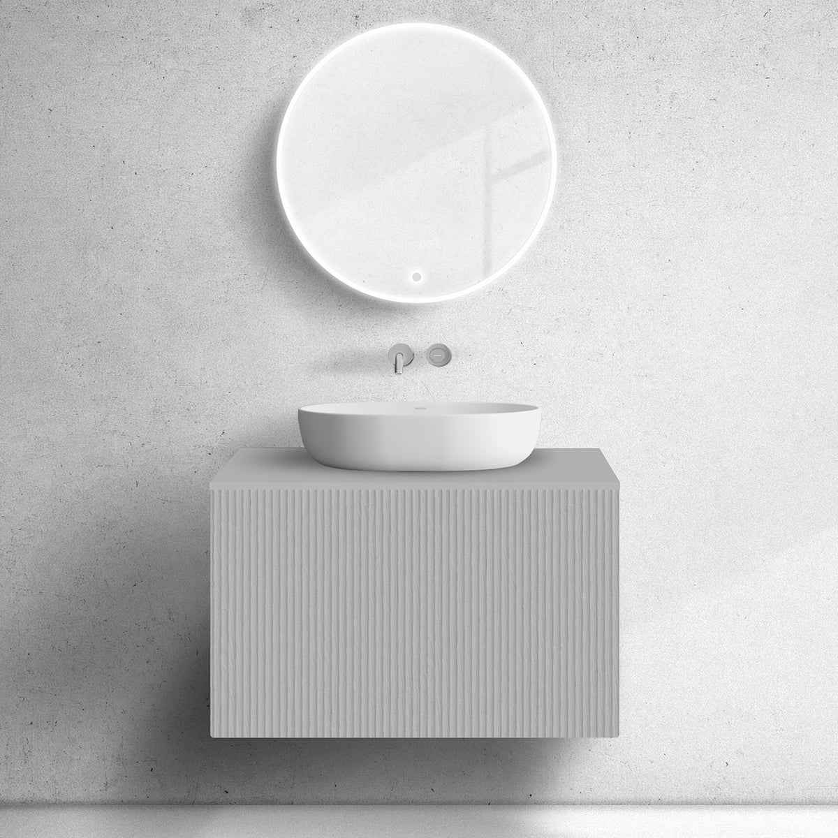 Oltens Lun szekrény 80x44.7x52 cm mosdókagyló alá akasztható 60028900