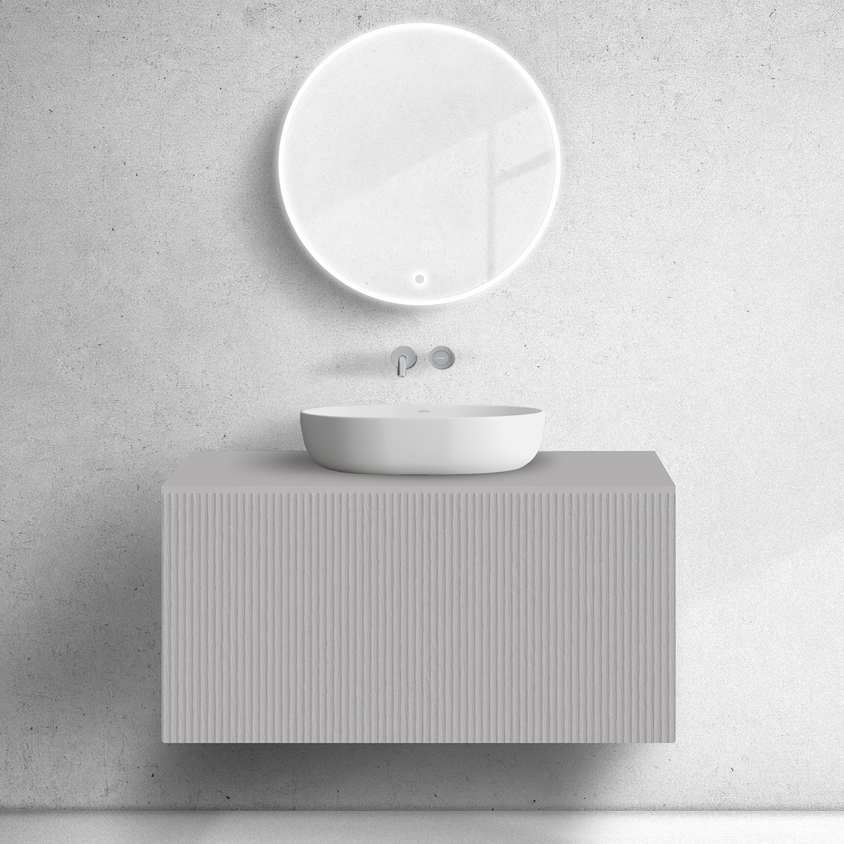 Oltens Lun szekrény 100x44.7x52 cm mosdókagyló alá akasztható 60029900