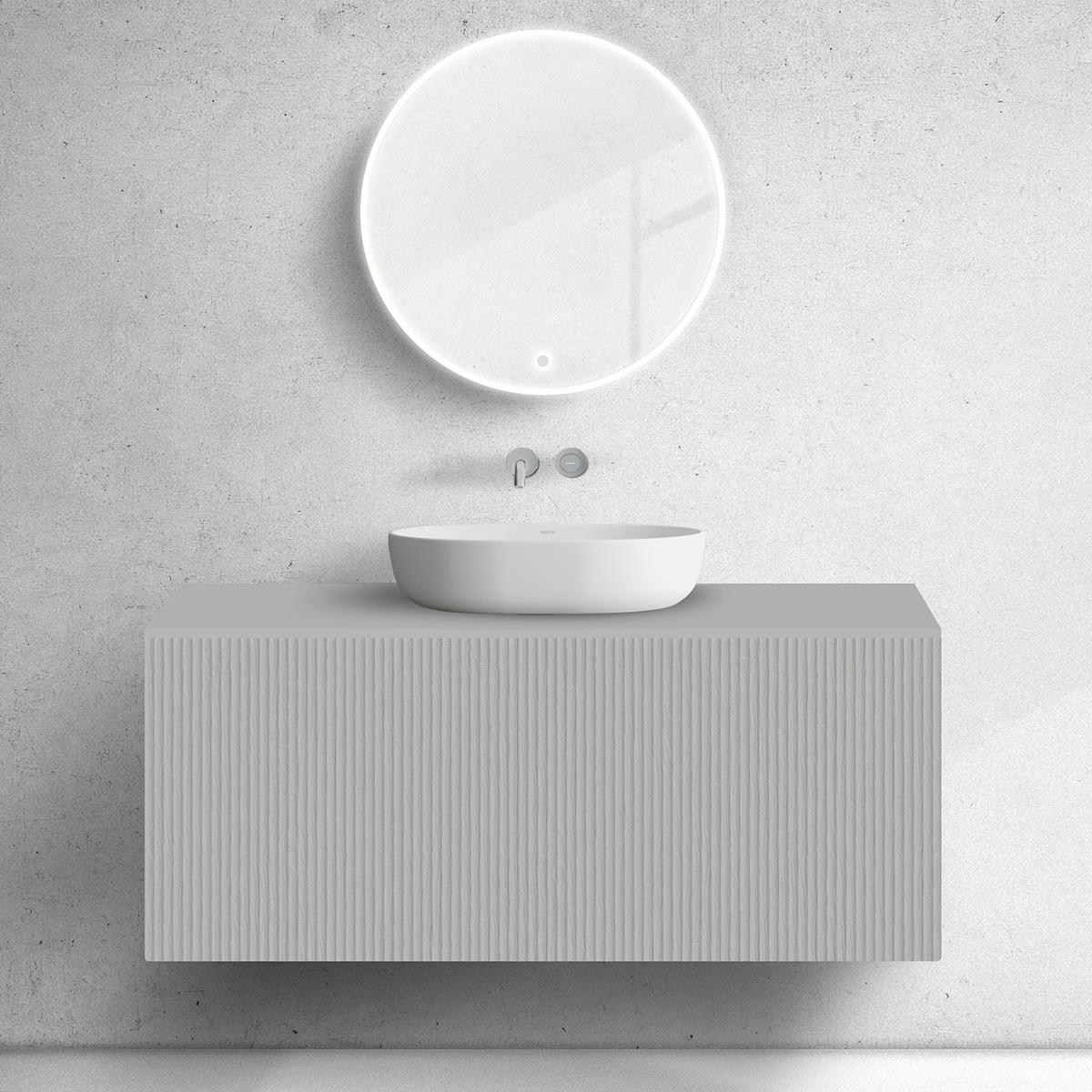 Oltens Lun szekrény 120x44.7x52 cm mosdókagyló alá akasztható 60030900