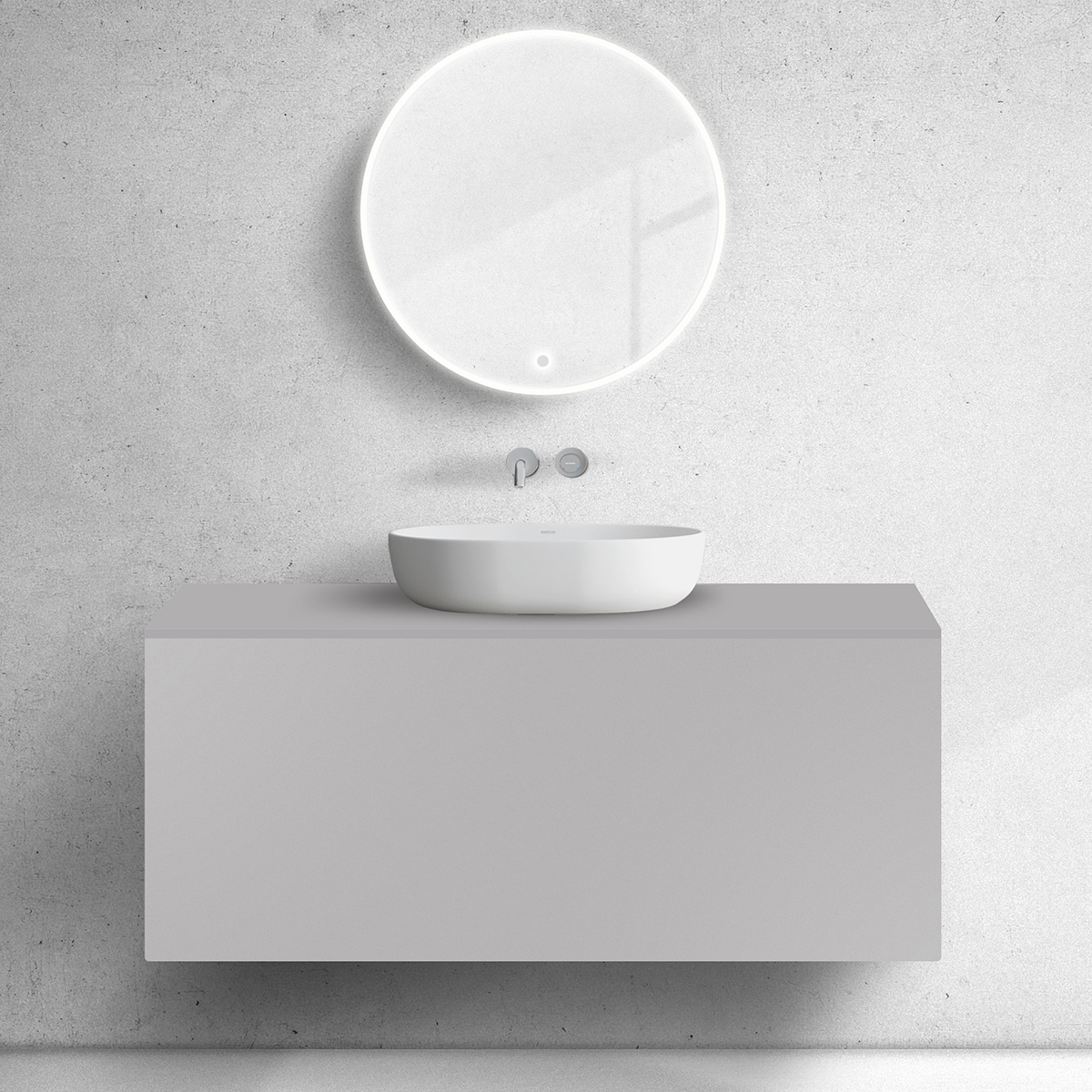 Oltens Lun szekrény 120x44.7x52 cm mosdókagyló alá akasztható 60035900