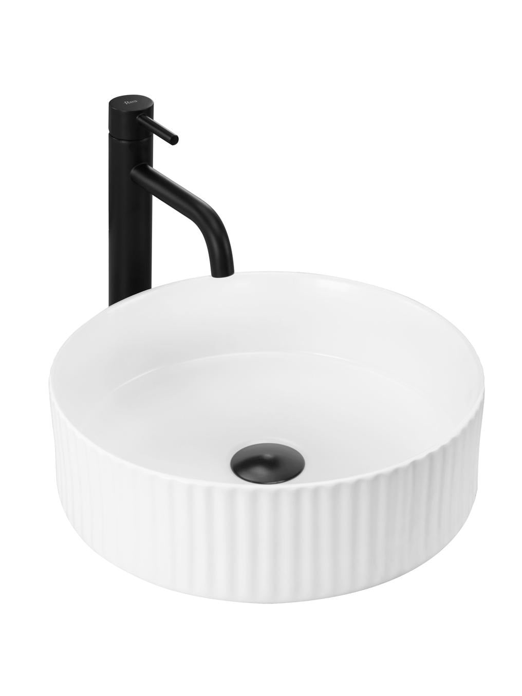 Rea delia mosdótál 36x36 cm kerek mosdótálak fehér REA-U0601