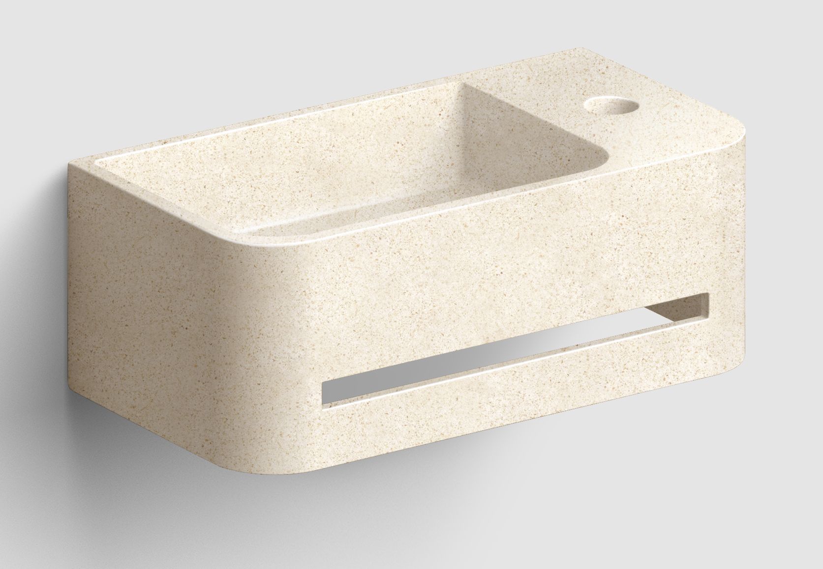 Clou InBe mosdótál 43x23 cm négyszögletes klasszikus barna/bézs IB/03.70030.02.01.R     