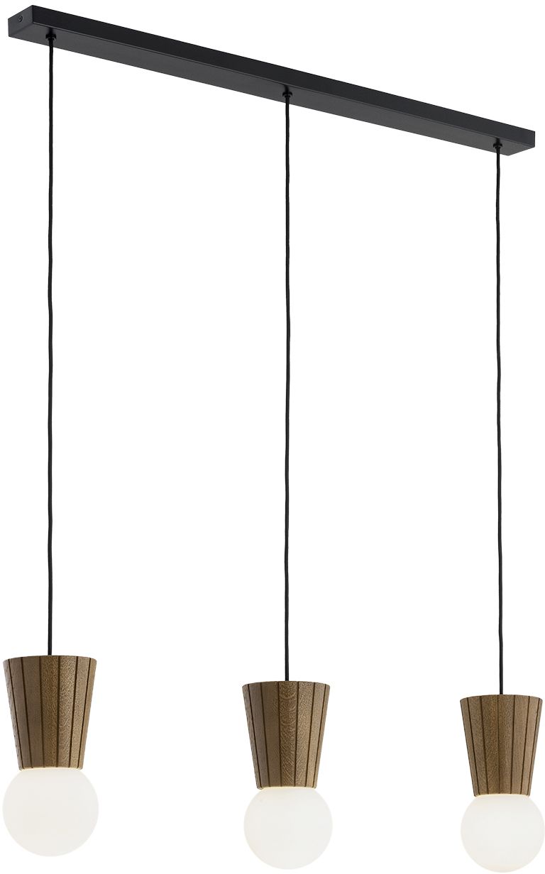 Argon Volante függőlámpa 3x6 W fa-opál 6358