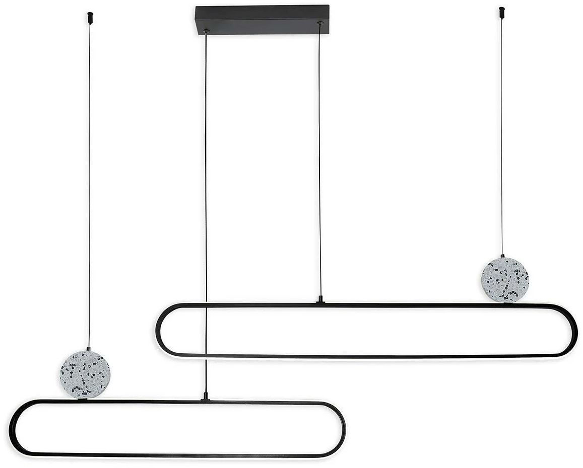 Goldlux Florentyna függőlámpa 2x48 W fehér-fekete 333896