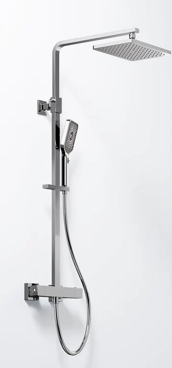Steinberg 342 kád és zuhany szett fal termosztáttal trópusi zuhany opcióval króm 342 2721