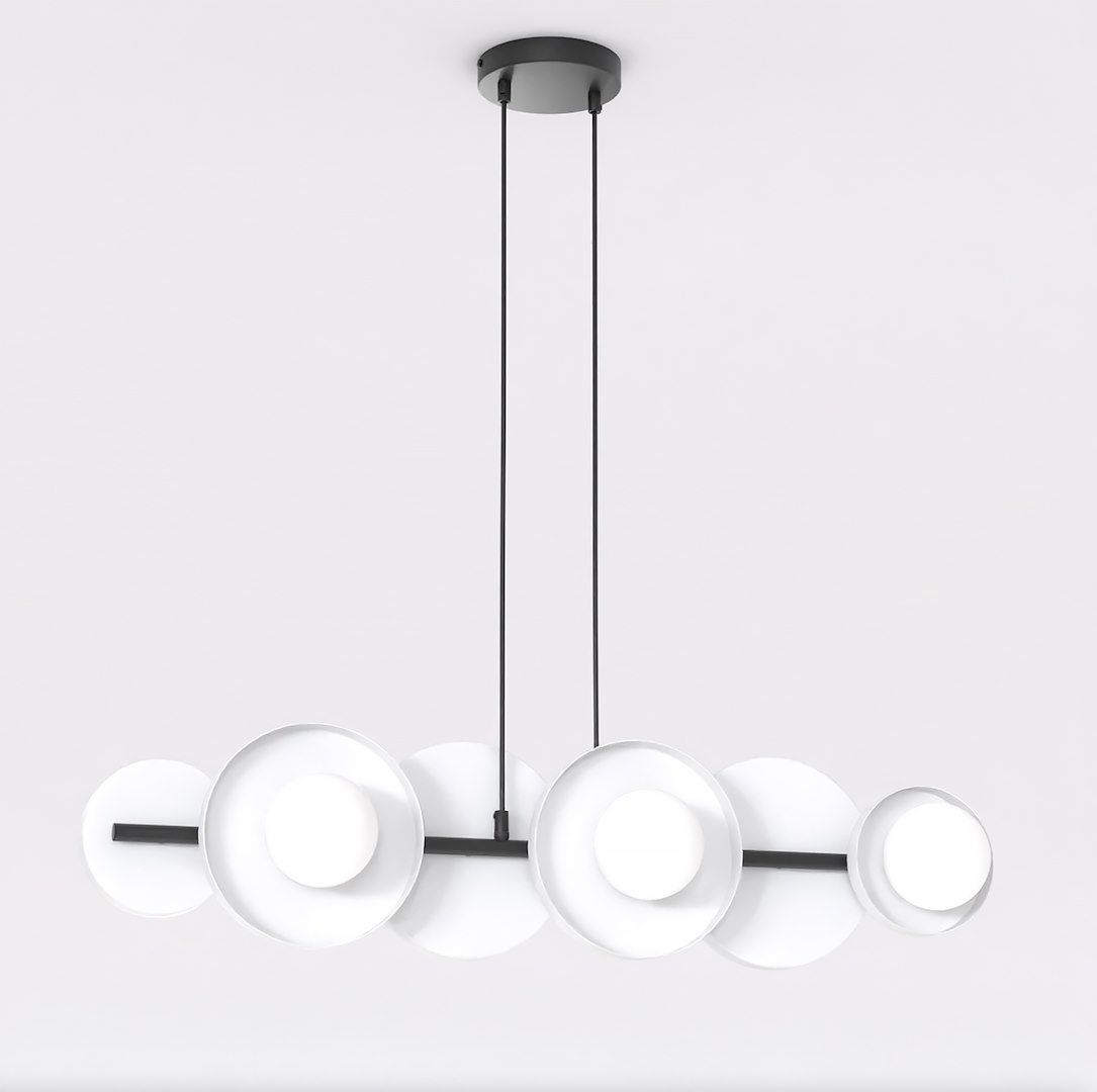 Emibig Model 6 BL White függőlámpa 6x8 W fehér 1487/6