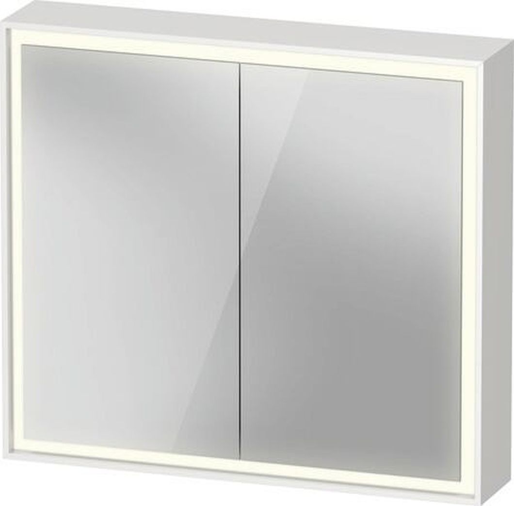 Duravit L-Cube szekrény 80x15x70 cm tükörrel fehér LC7551018180010