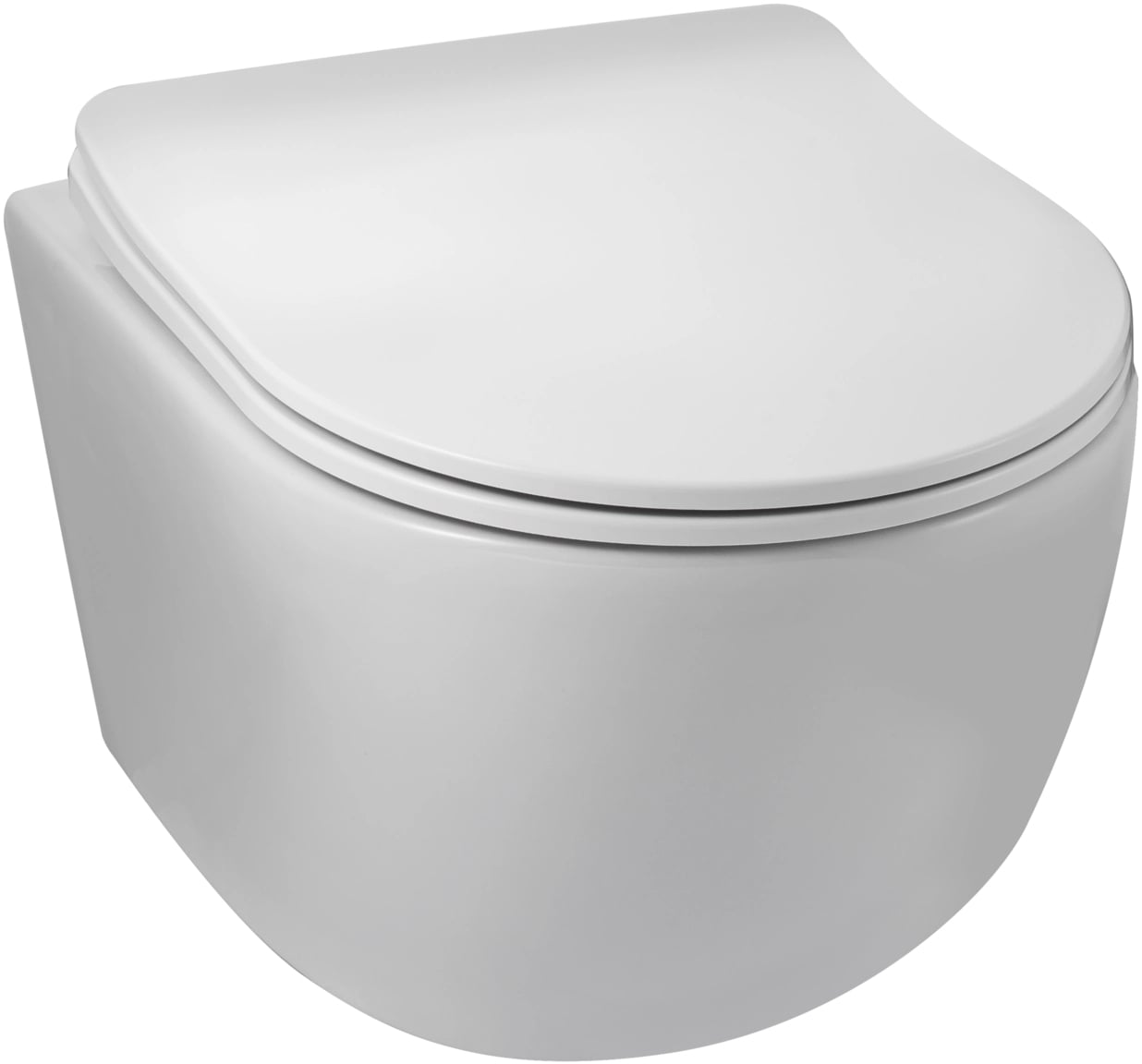 Balneo Luna wc csésze lassú záródású ülőkével függesztett perem nélkül fehér G0101010101-2