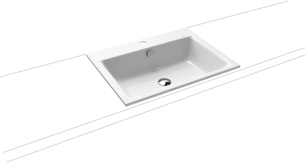 Kaldewei Puro mosdótál 60x46 cm négyszögletes süllyesztett fehér 900106013711