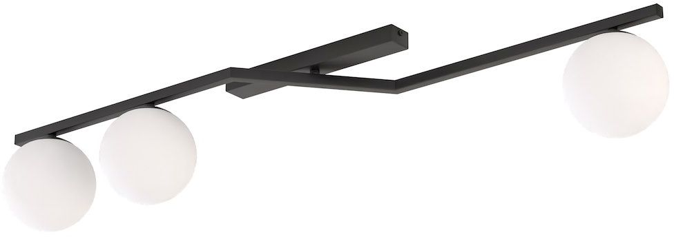 Emibig Naton mennyezeti lámpa 3x10 W fekete 1508/3
