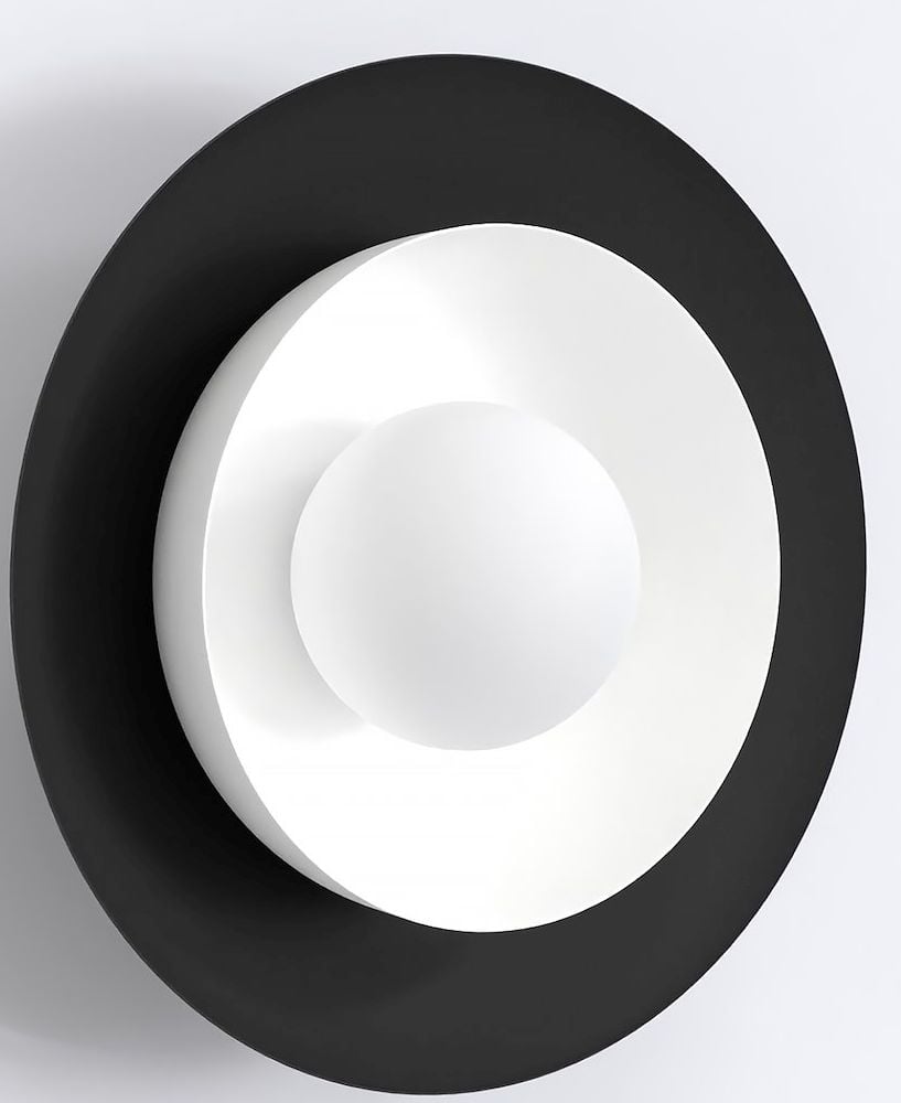 Emibig Poppi oldalfali lámpa 1x8 W fehér-fekete 1519/K1