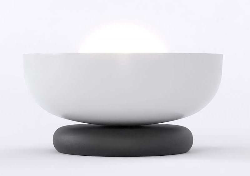 Emibig Ozzy asztali lámpa 1x8 W fekete-szürke 1518/LN1