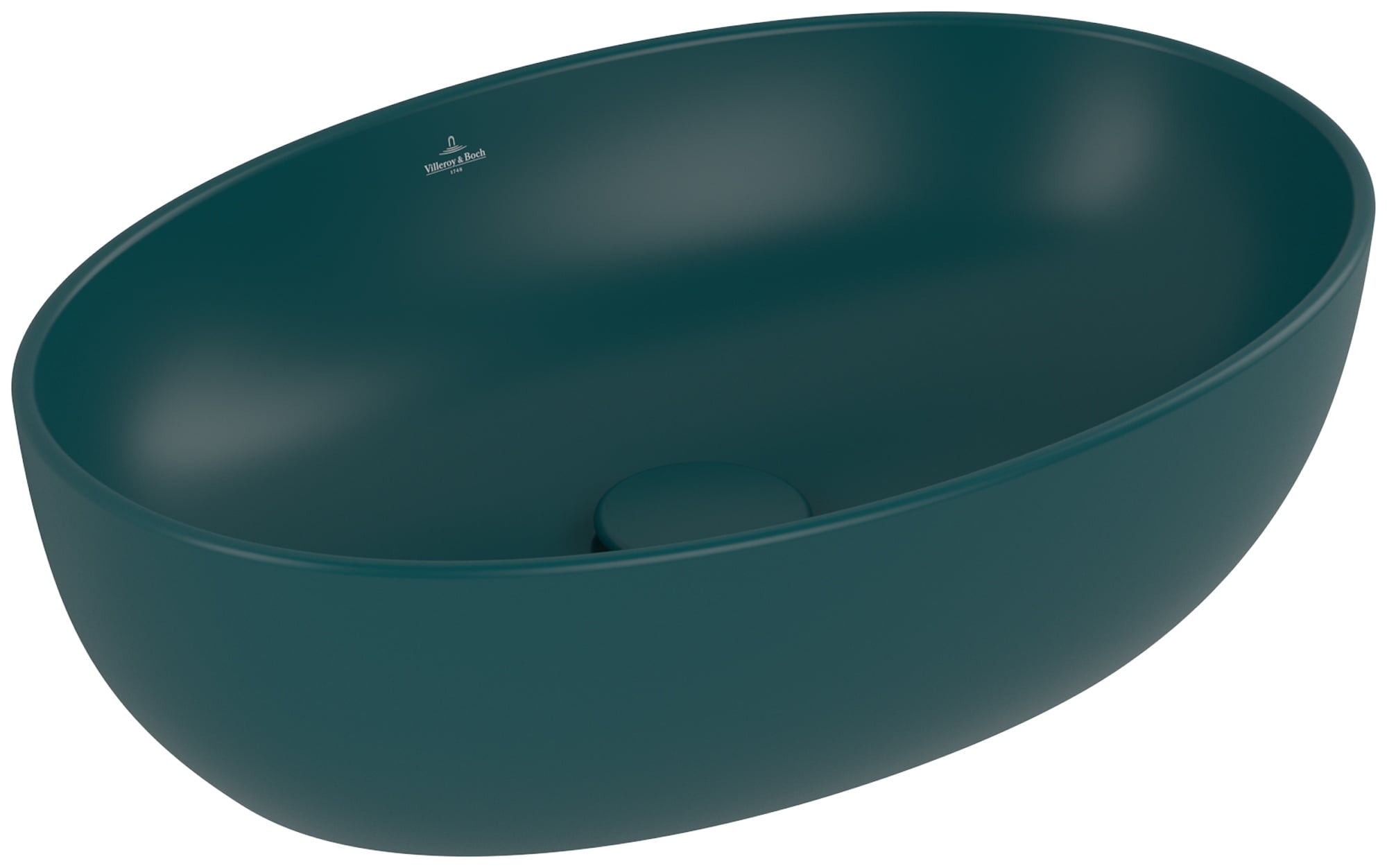 Villeroy & Boch Artis mosdótál 48x32.5 cm ovális mosdótálak zöld matt 438848TE