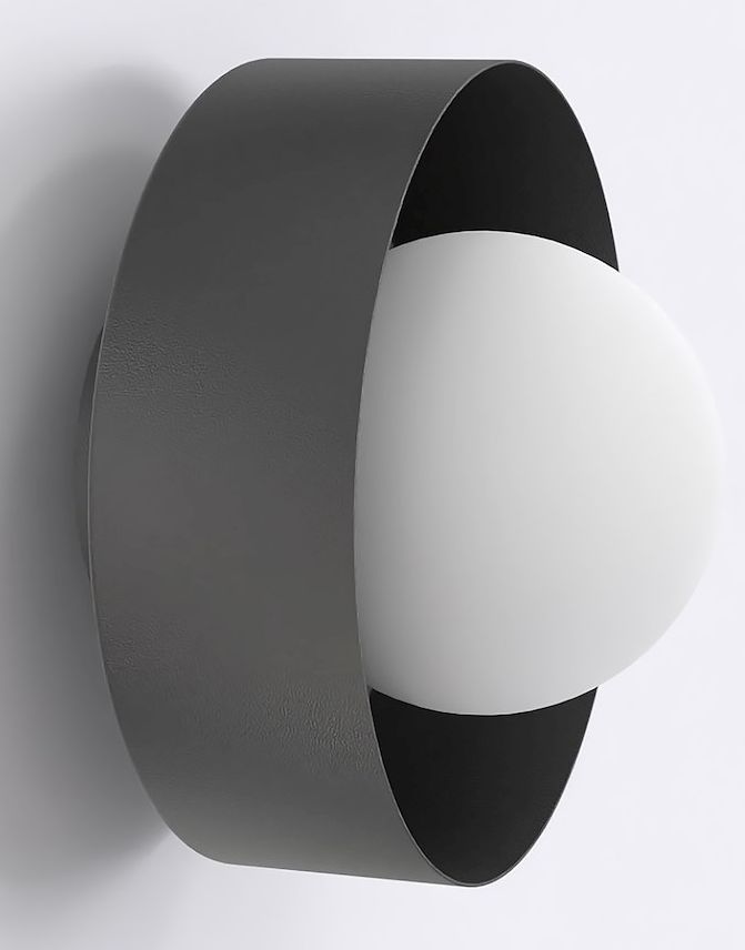 Emibig Lulu oldalfali lámpa 1x8 W fekete 1536/K1