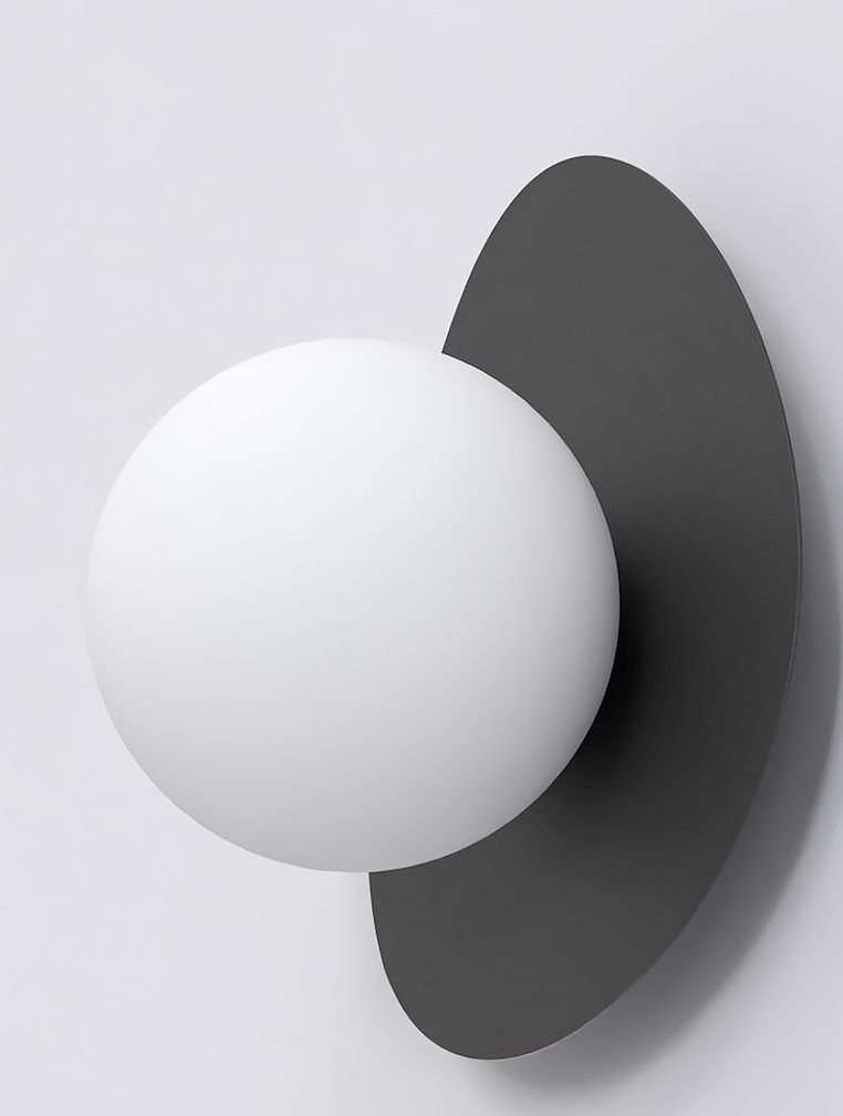 Emibig Ovo oldalfali lámpa 1x8 W fekete 1527/K1