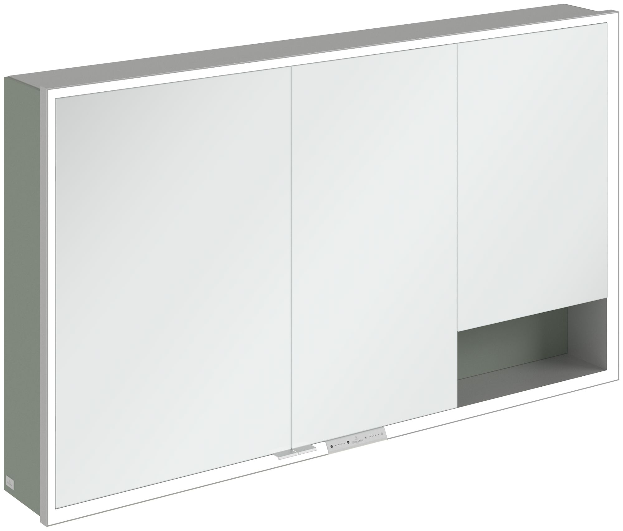 Villeroy & Boch My View+ szekrény 130x16.8x75 cm tükörrel zöld A48113AF