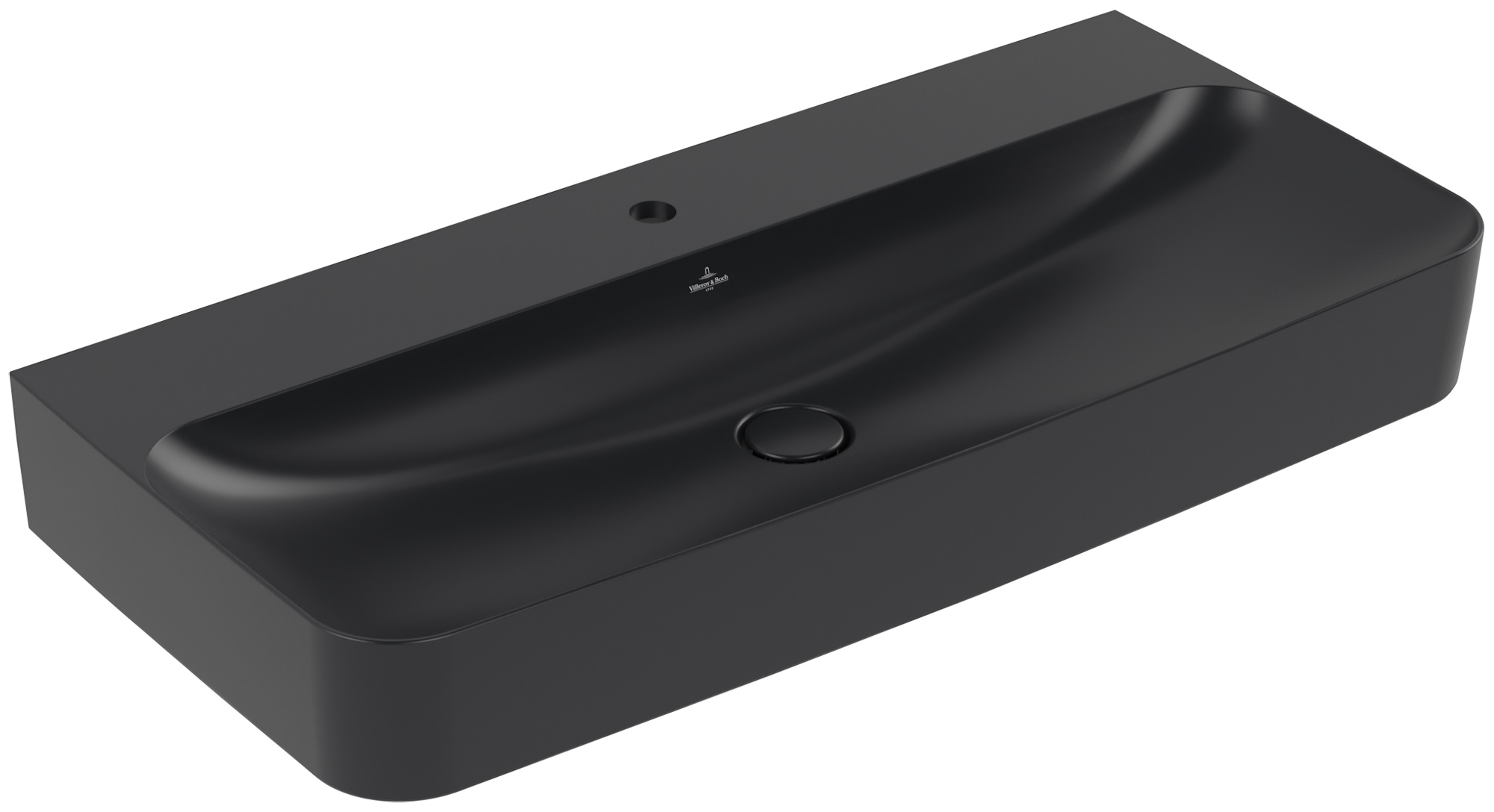 Villeroy & Boch Finion mosdótál 100x47 cm négyszögletes klasszikus fekete 4168ABR7