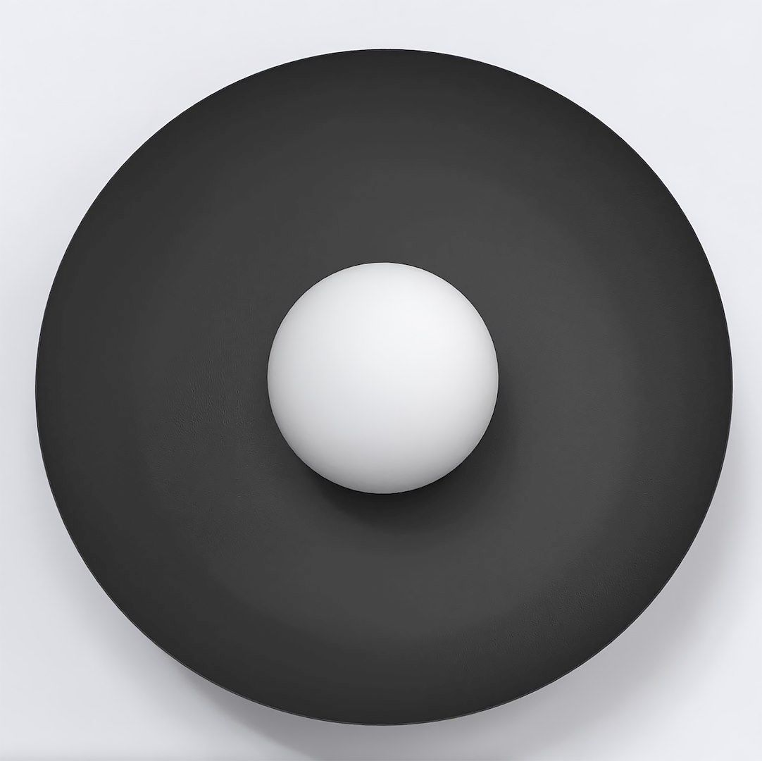 Emibig Inspo oldalfali lámpa 1x8 W fekete 1542/K1